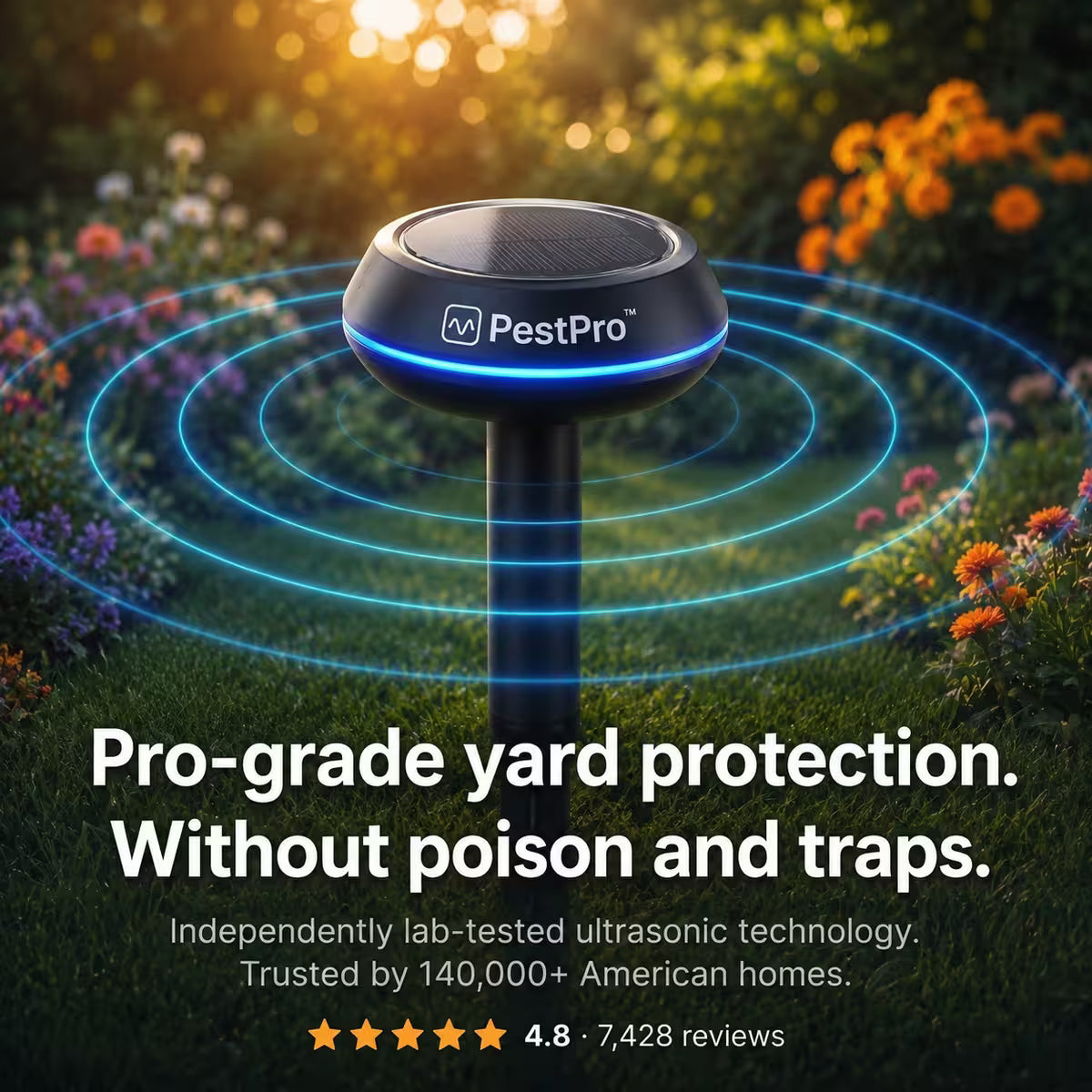 PestPro™ Outdoor Protector - Banish Moles, Voles, Snakes, Rodents and Other Pests For Good